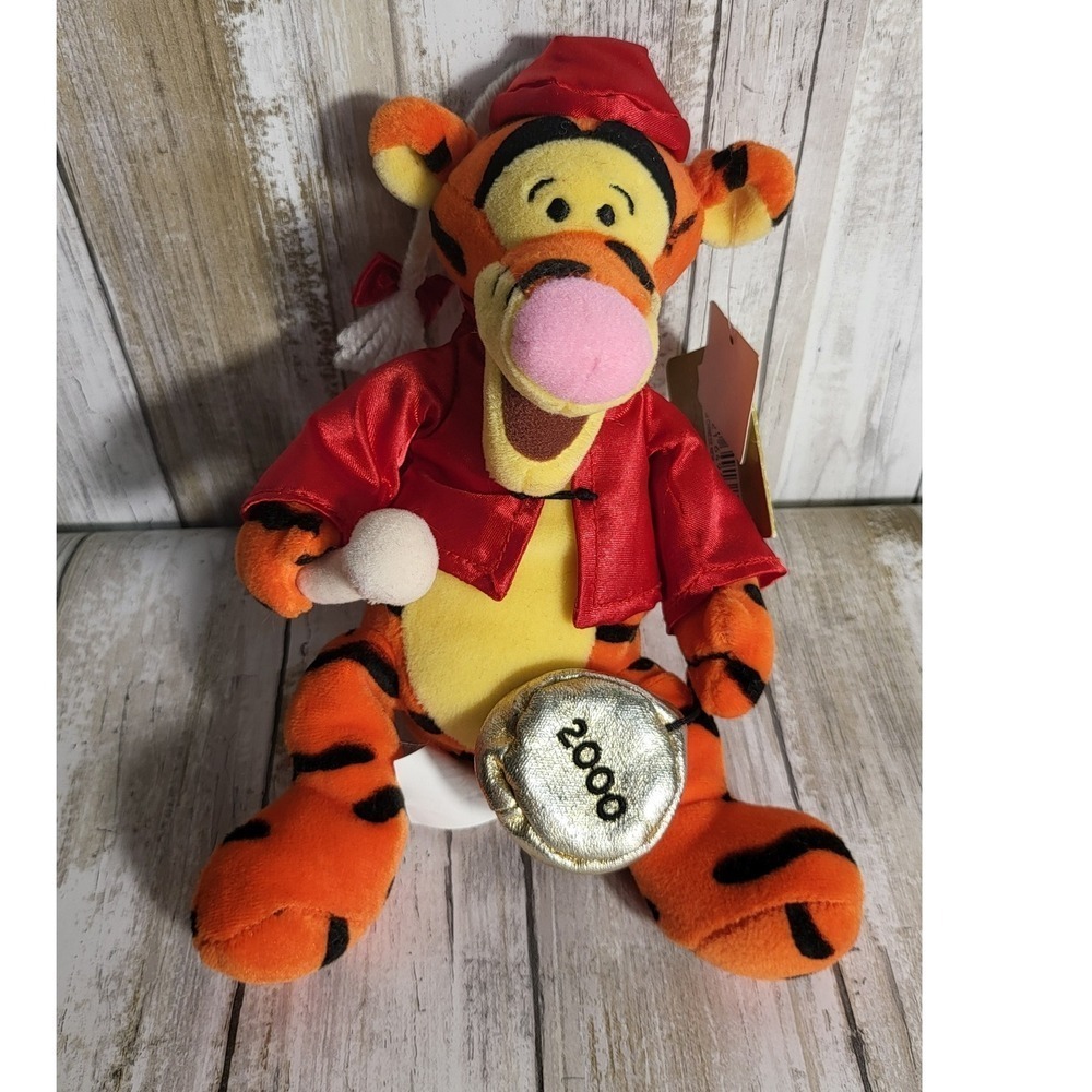 Vintage Disney Store Tigger Chinese New YearBean Bag Plush 2000 Millennium Tags